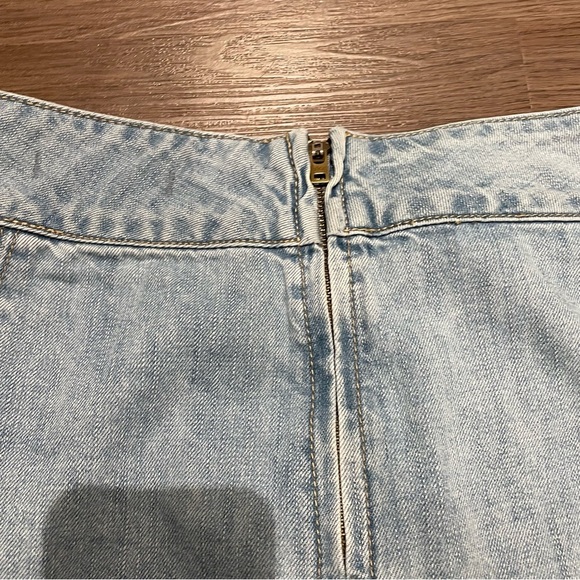 FREE PEOPLE- Modern Femme Denim Skirt Size 8 - Picture 6 of 8
